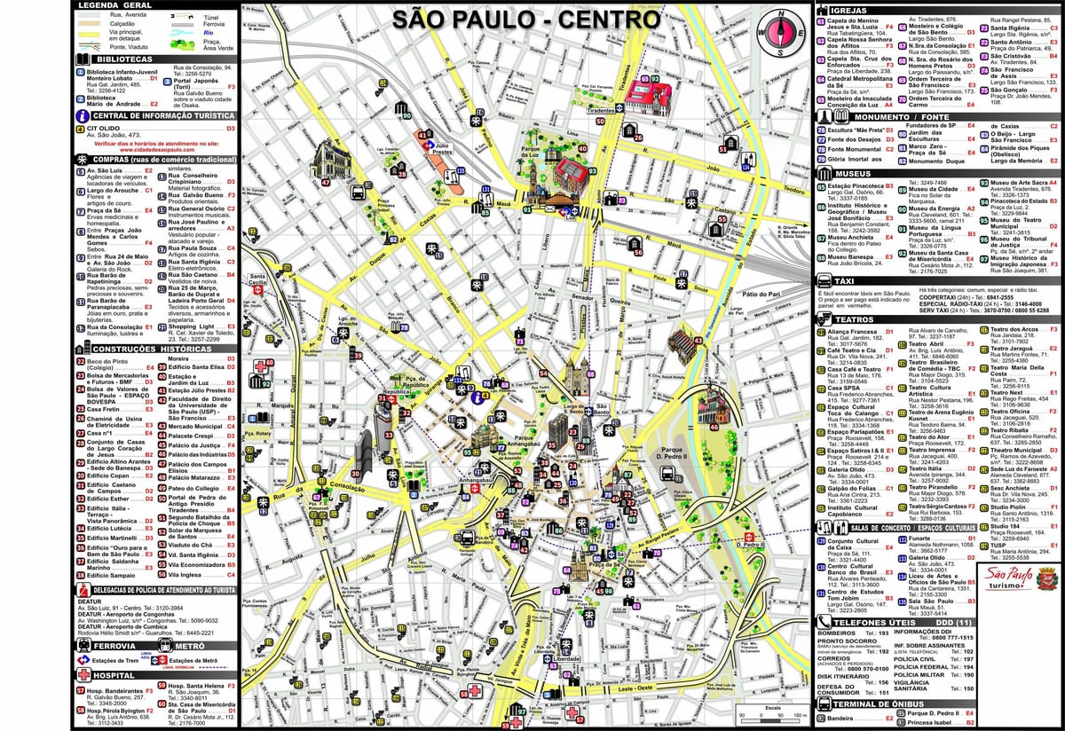 São Paulo peta bandar