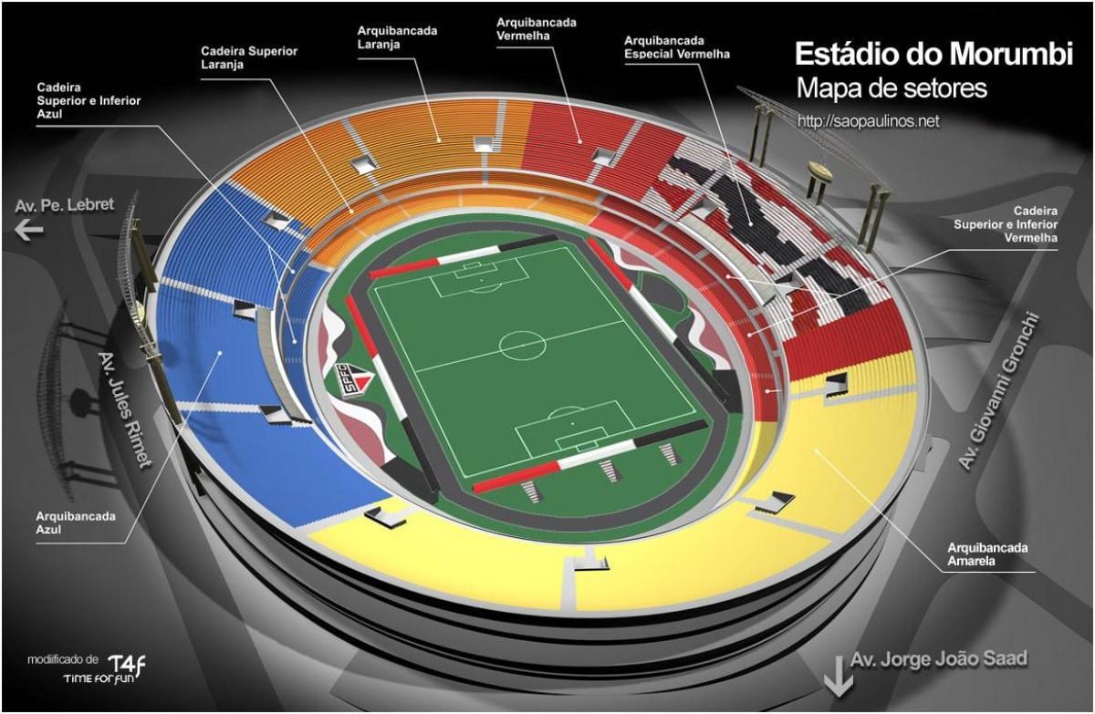 São Paulo stadium peta